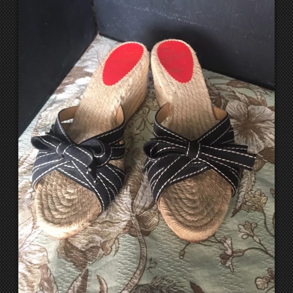 Christian Louboutin wedge sandals, size 40.